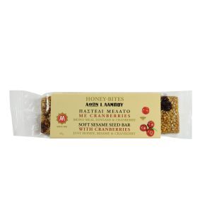 Παστέλι χωρίς ζάχαρη με cranberries 40γρ.