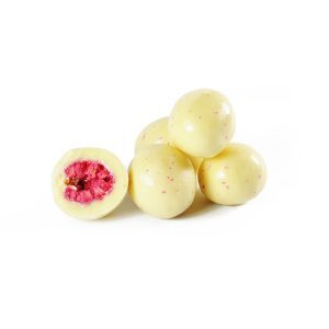 Raspberries με γιαούρτι και λευκή σοκολάτα
