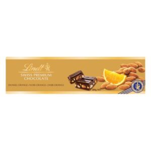 Σοκολάτα Lindt υγείας πορτοκάλι & αμύγδαλο 300γρ.