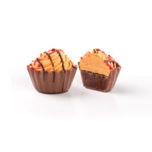Cupcakes με πραλίνα Βελγίου  - Caramel & Sea salt
